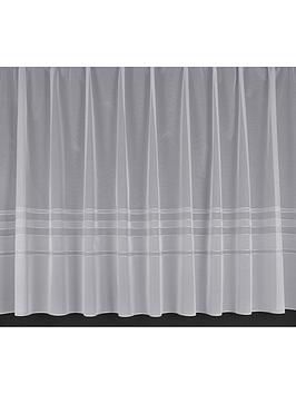 Product photograph of Lauren Tonal Stripe Net Curtaining Available By The Metre from very.co.uk