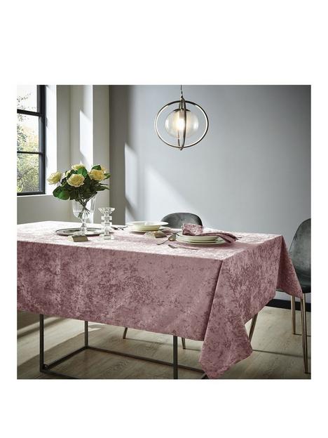 catherine-lansfield-crushed-velvet-tablecloth-blush