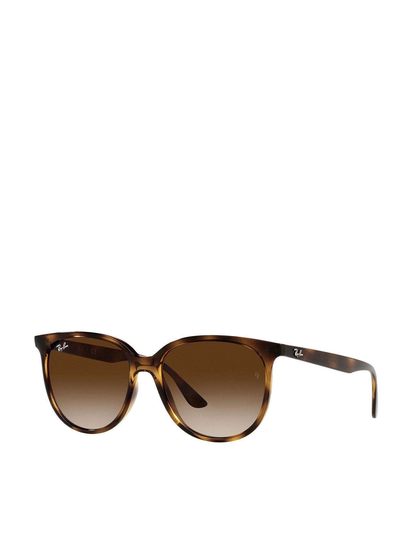 Ray-Ban 4378 Round Sunglasses - Havana | very.co.uk