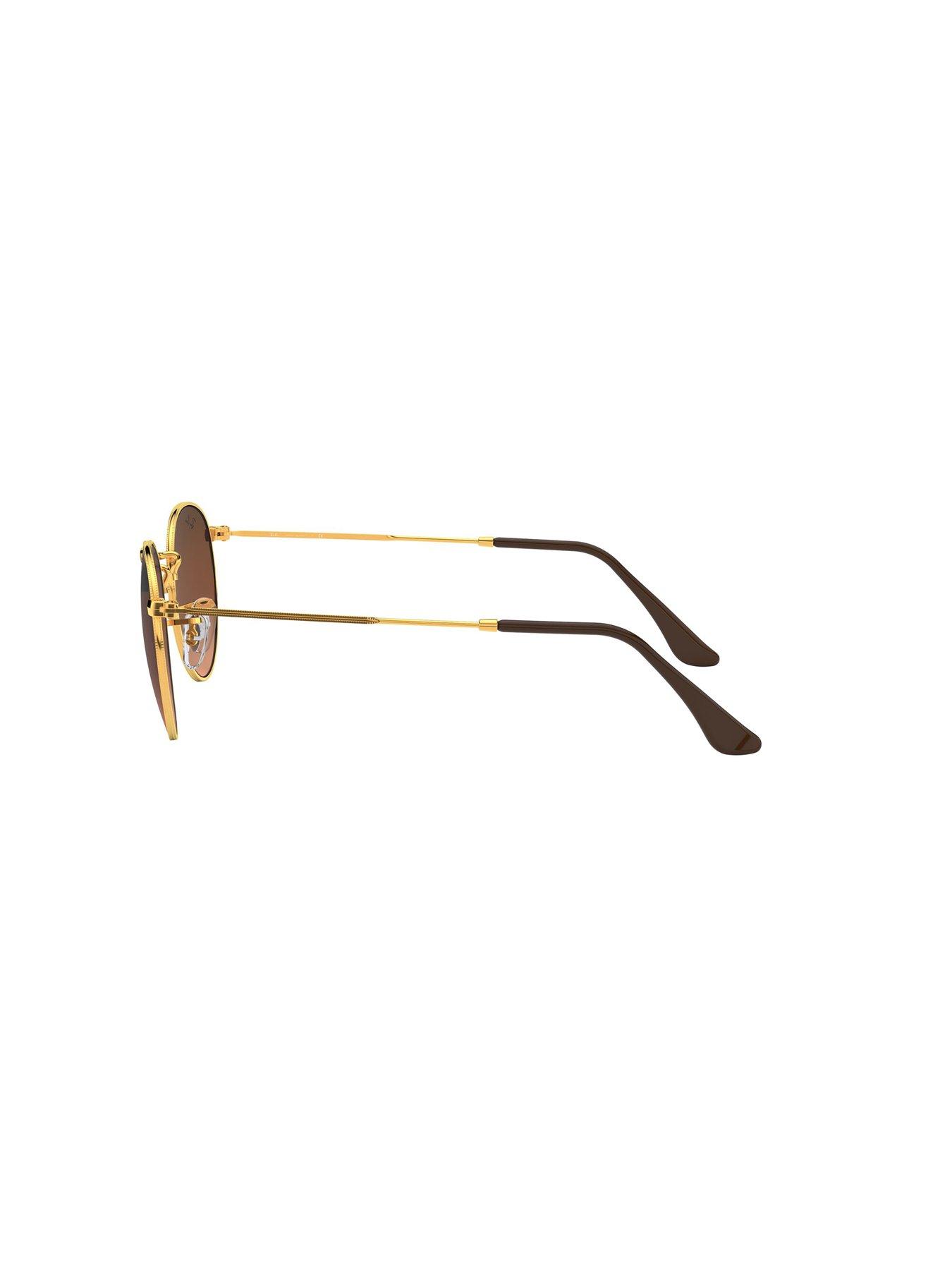 Image 3 of 4 of Ray-Ban Round Metal Sunglasses - Brown