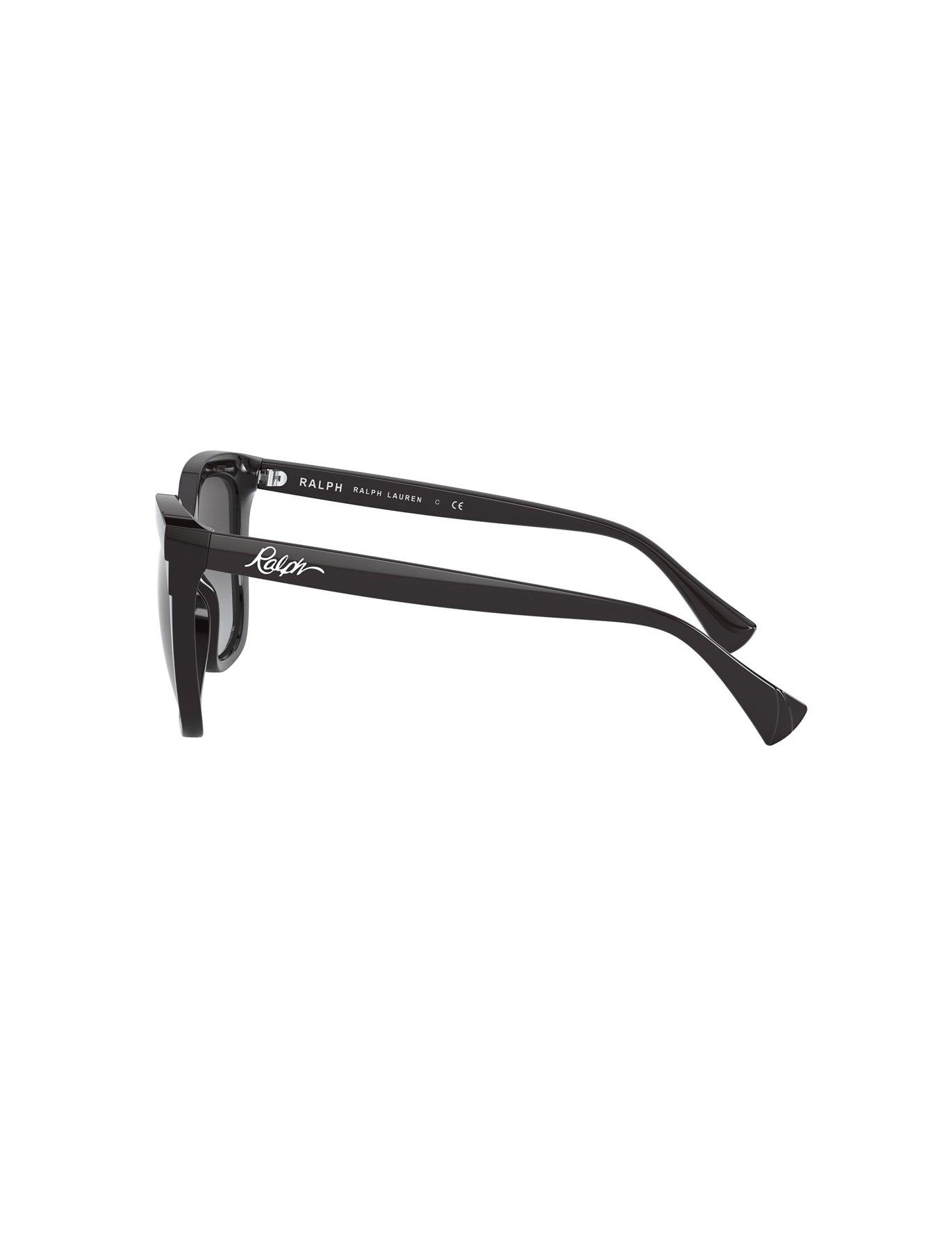 Ralph 5265 Square Sunglasses - Black | Very.co.uk