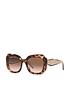  image of prada-pr16ys-oversized-sunglasses-brown