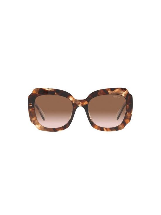 back image of prada-pr16ys-oversized-sunglasses-brown