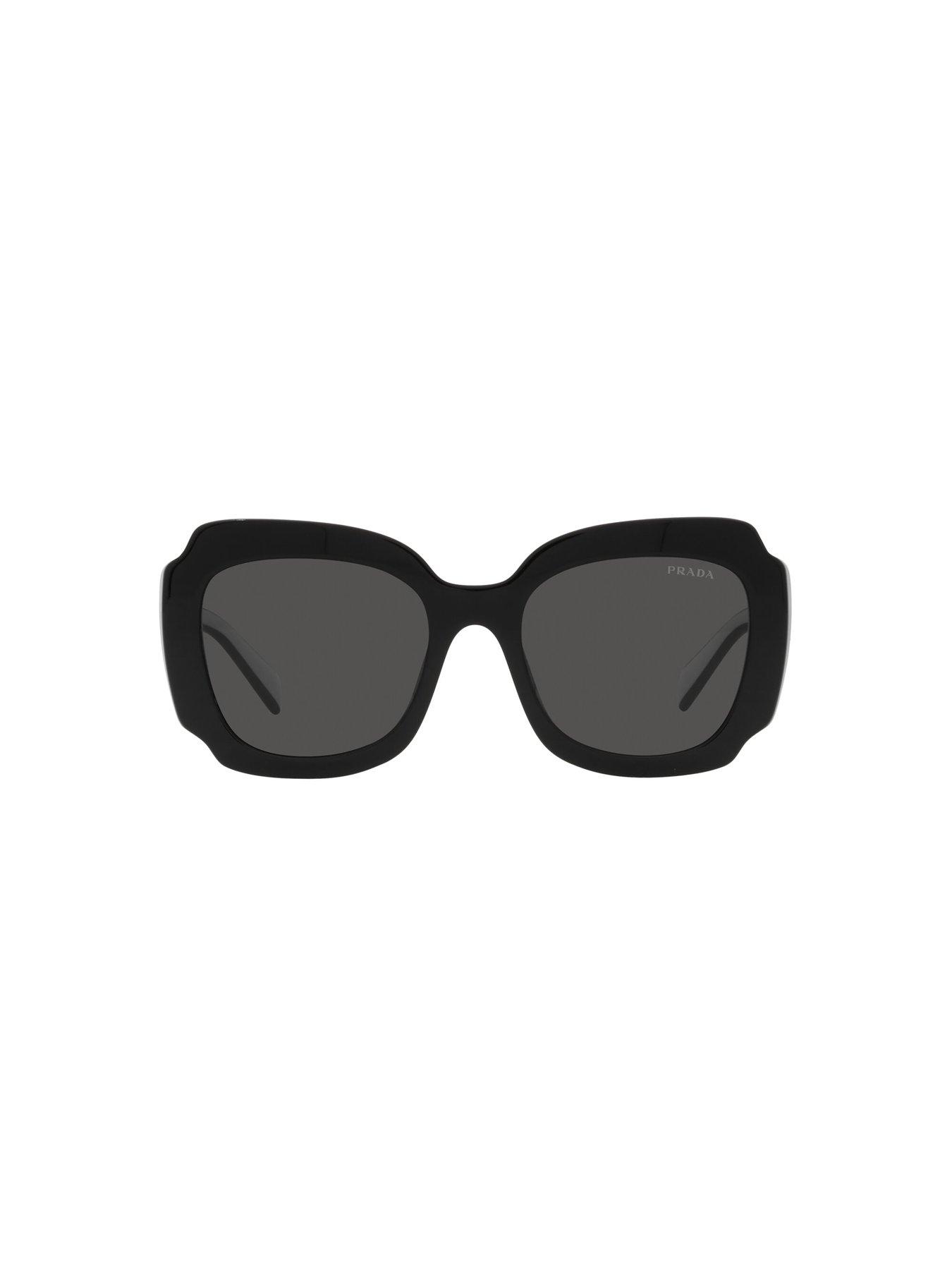 Prada black discount square sunglasses