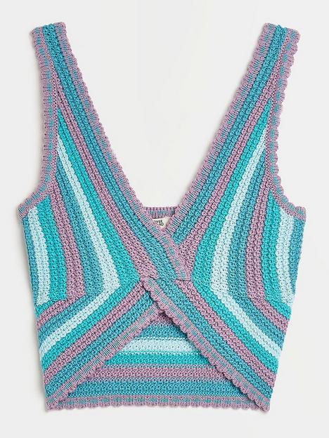 river-island-teen-girls-crochet-vest-blue