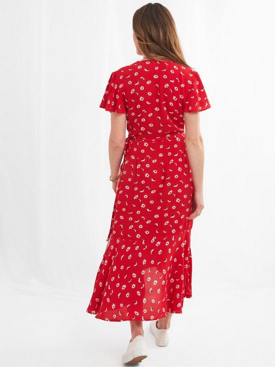 stillFront image of joe-browns-francesca-frill-dress--red