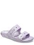  image of crocs-classic-marbled-two-strap-flat-sandals