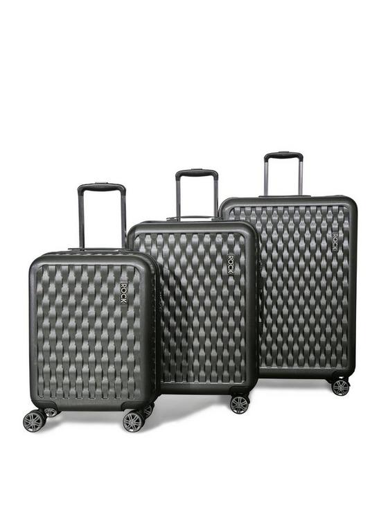 front image of rock-luggage-allure-hardshellnbsp3-piece-luggagenbspset--nbsp8-wheel-spinner-charcoal