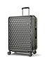  image of rock-luggage-allure-hardshellnbsp3-piece-luggagenbspset--nbsp8-wheel-spinner-charcoal
