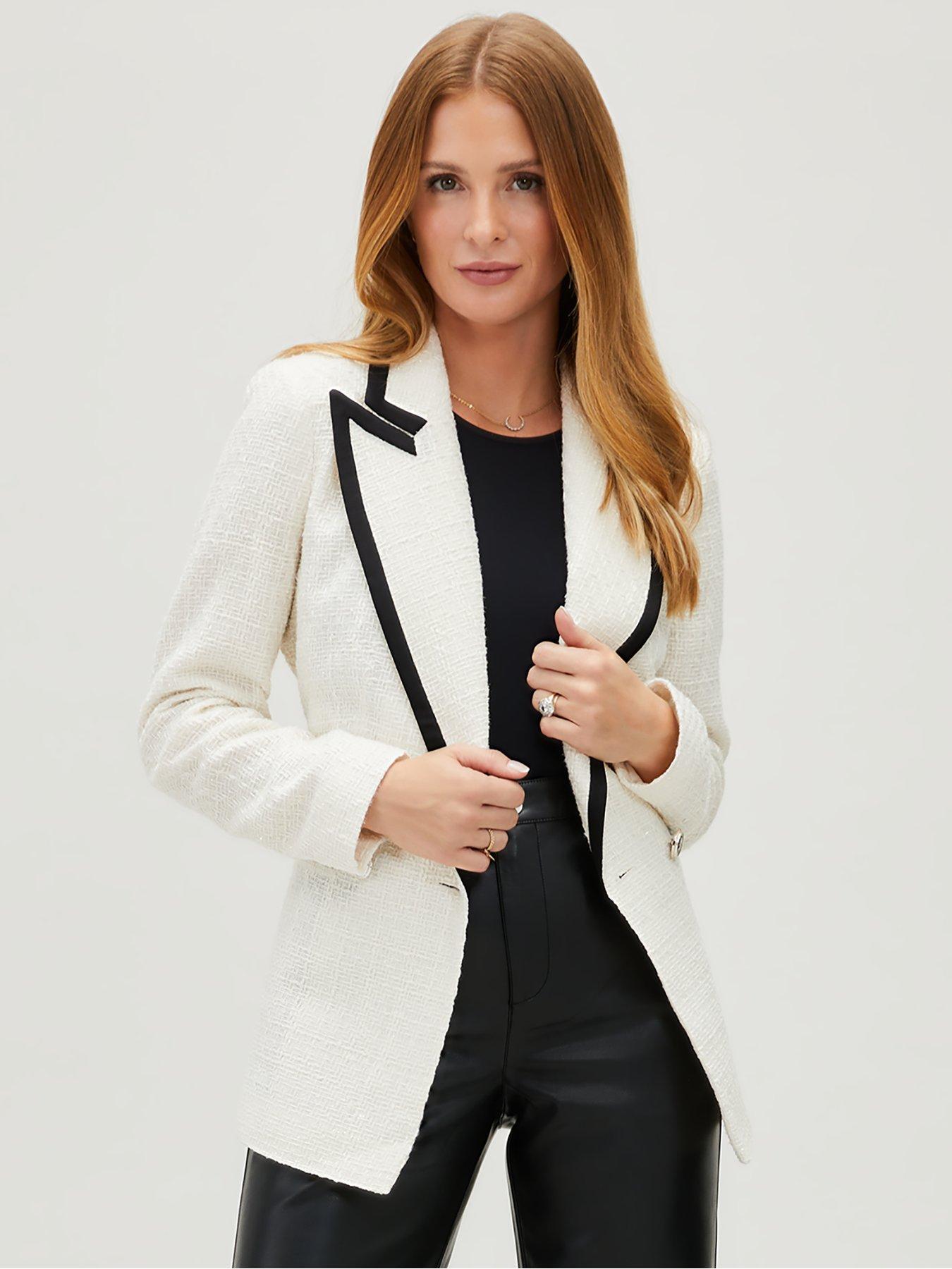 Brown/Multicolored S Sfera blazer discount 68% WOMEN FASHION Jackets Blazer Print 