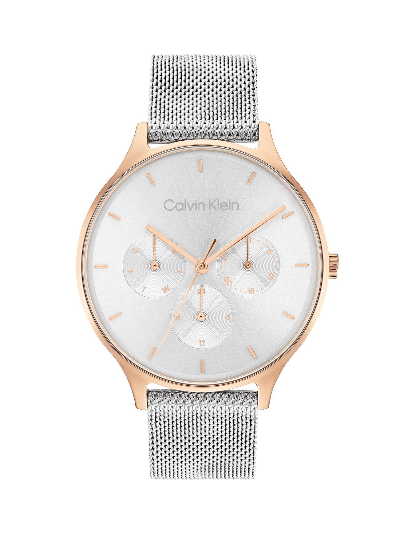 Product photograph of Calvin Klein Timeless Multifunction Womens Watch from very.co.uk