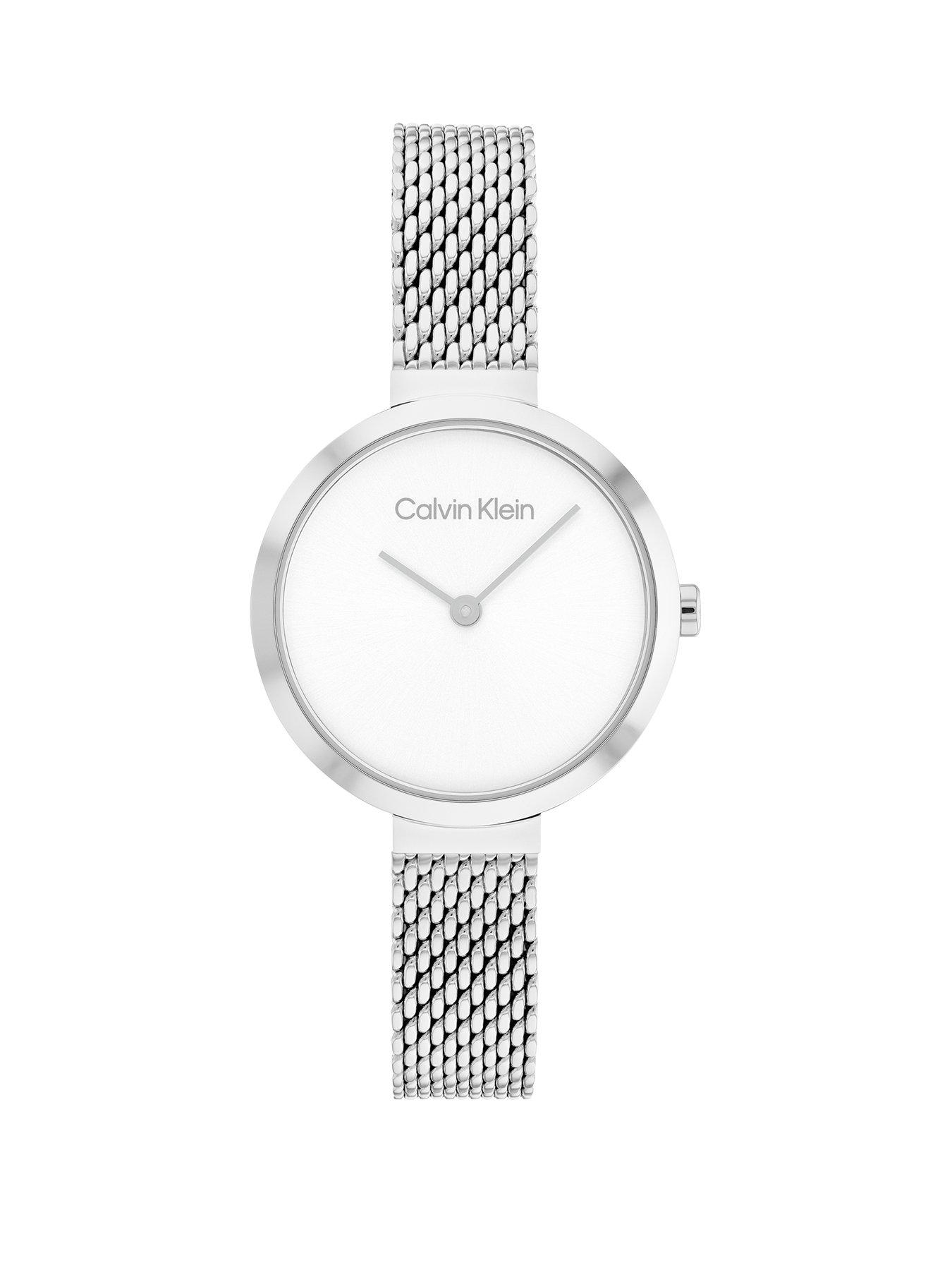 Product photograph of Calvin Klein Minimalistic T Bar Womens Watch from very.co.uk