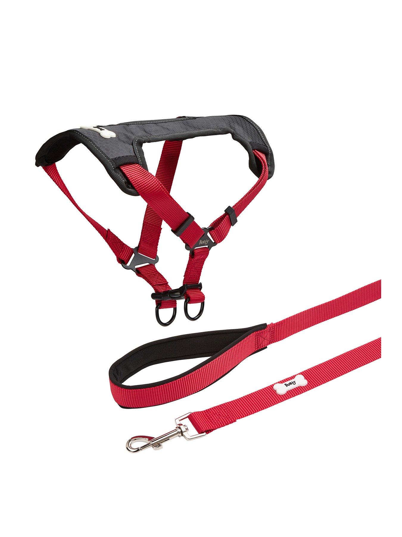 Product photograph of Bunty Small Red Strap N Stroll Pet Harness With Red Middlewood Lead - Medium from very.co.uk