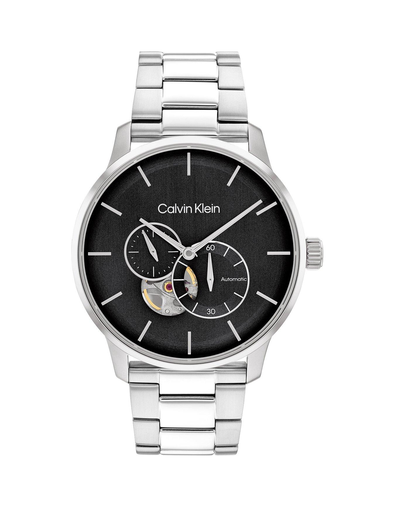 Product photograph of Calvin Klein Automatic Mens Watch from very.co.uk