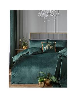 Product photograph of Laurence Llewelyn-bowen Montrose Duvet Cover Set - Green from very.co.uk