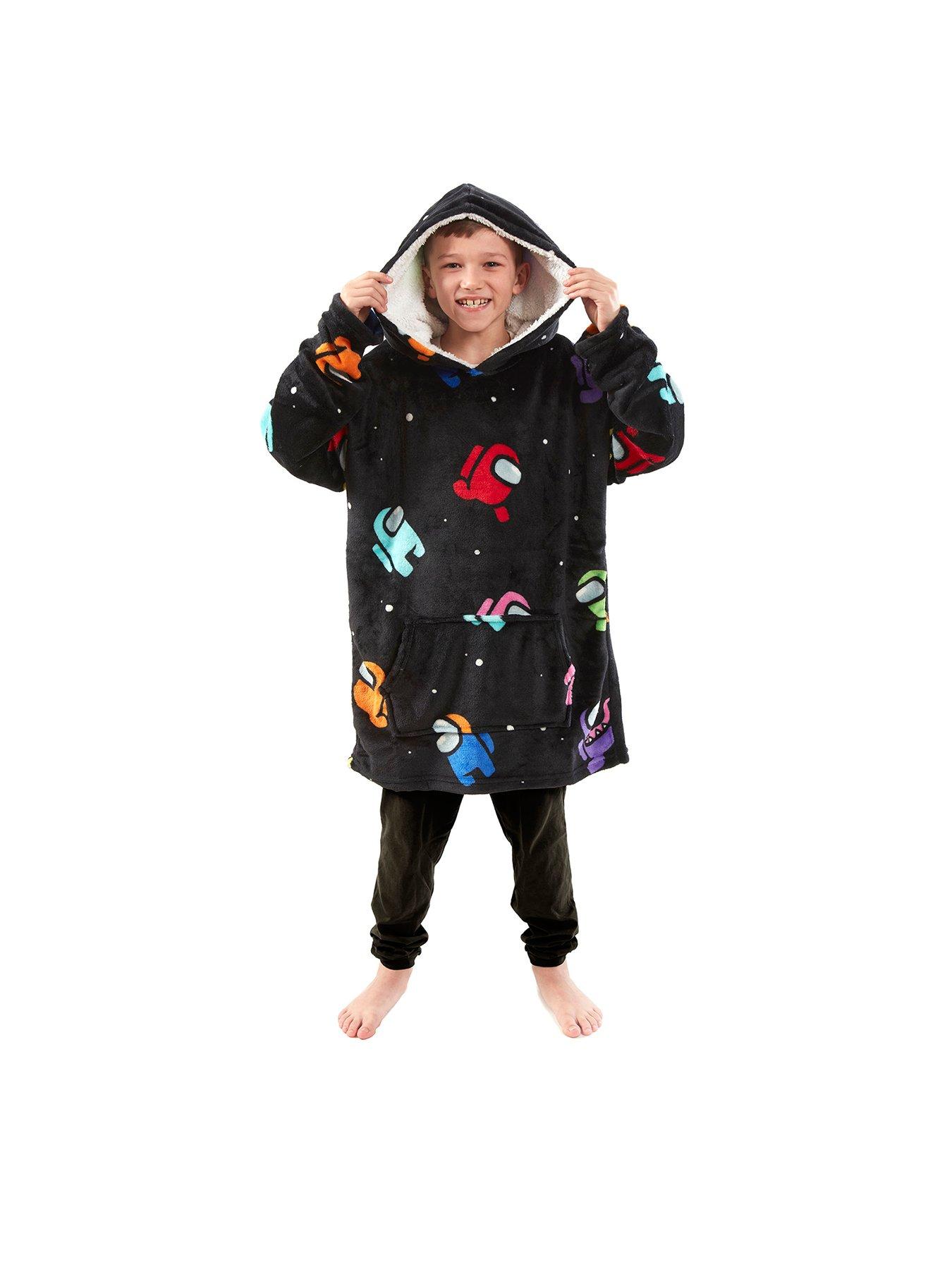 AMONG US Hoodies For Boys Fleece Oversized Blanket Hoodie Kids Gaming