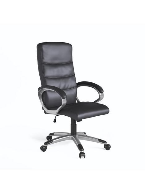 alphason-hampton-leather-office-chair-black