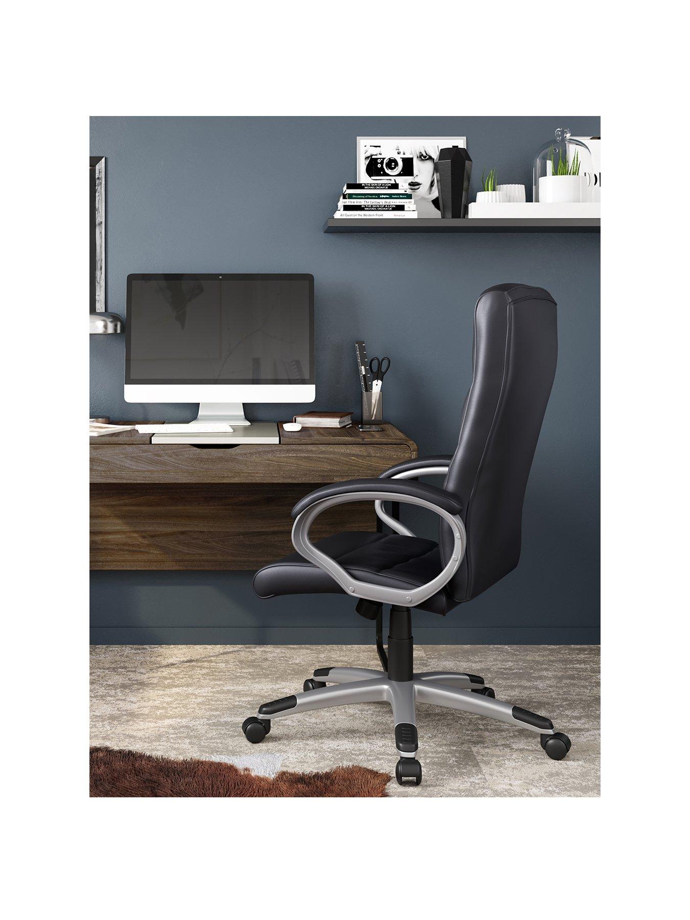 Image 2 of 5 of Alphason Hampton Leather Office Chair - Black