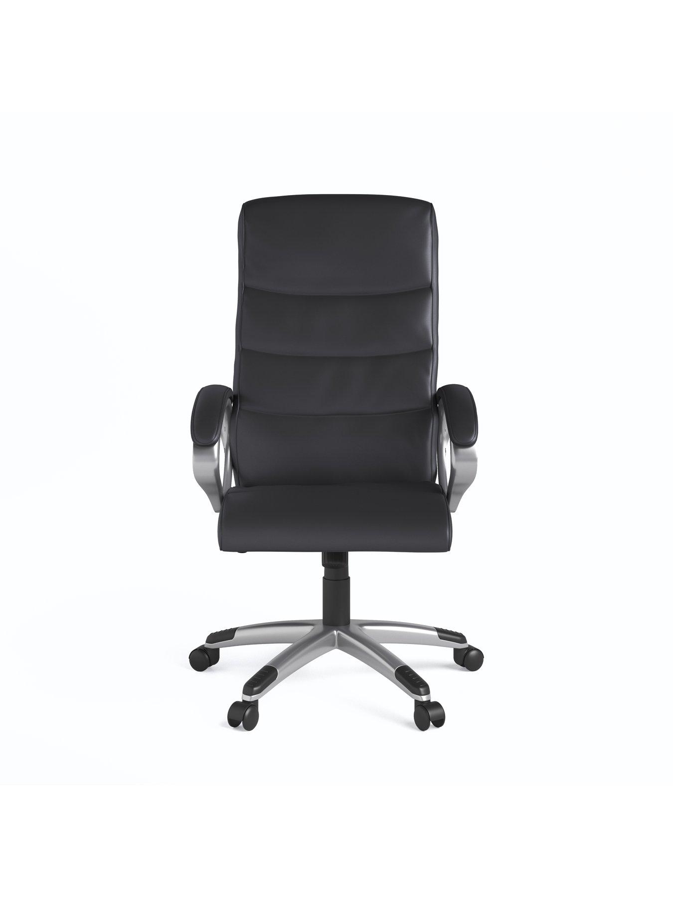 Image 3 of 5 of Alphason Hampton Leather Office Chair - Black