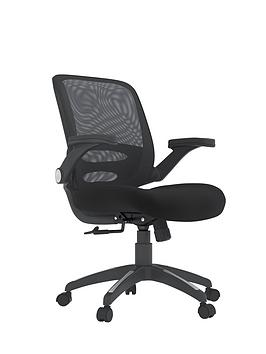 Product photograph of Alphason Newport Office Chair - Black from very.co.uk