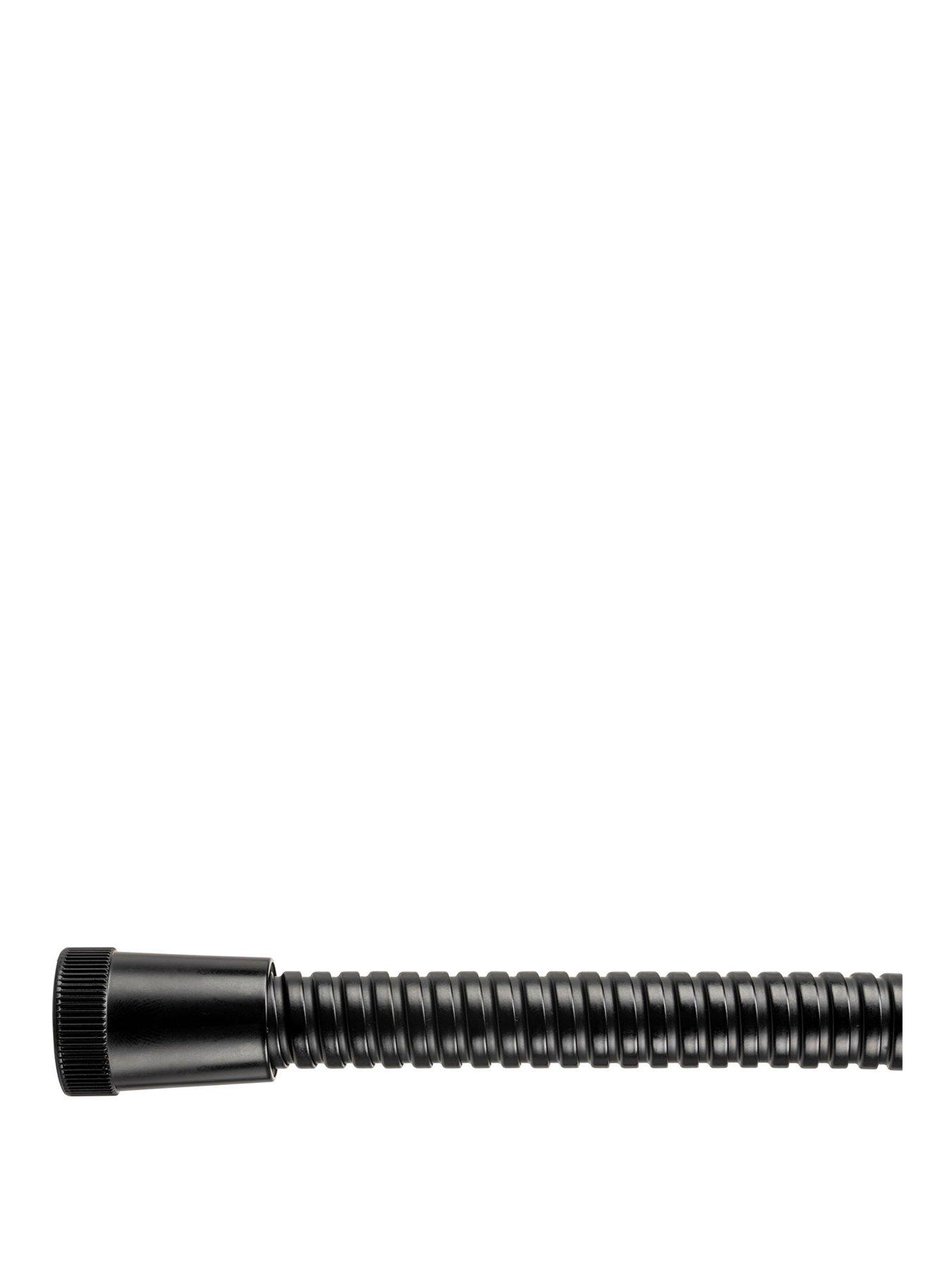 Product photograph of Croydex 1 75m Large Bore Shower Hose Matt Black from very.co.uk