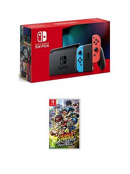 Nintendo Switch Console With Mario Strikers: Battle League