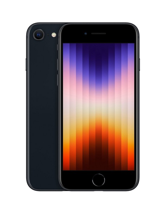 front image of apple-iphone-se-2022-64gb-midnight