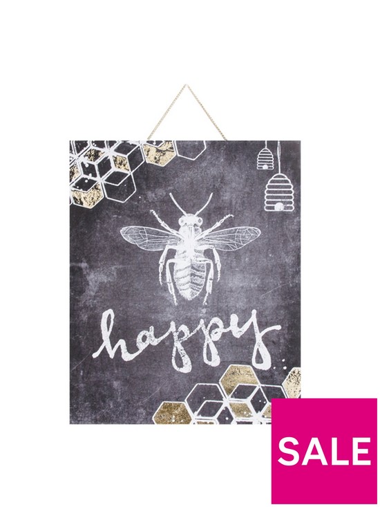 stillFront image of art-for-the-home-bee-happy-canvas