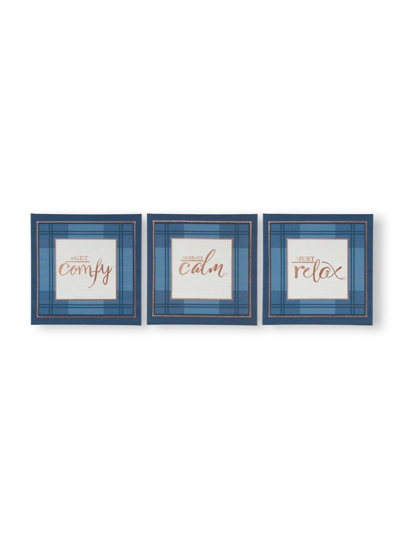 Image 2 of 4 of Art For The Home Heritage Tweed Set 3 Canvas