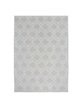 Product photograph of Sanctuary Diamonds Indoor Outdoor Flatweave Rug from very.co.uk