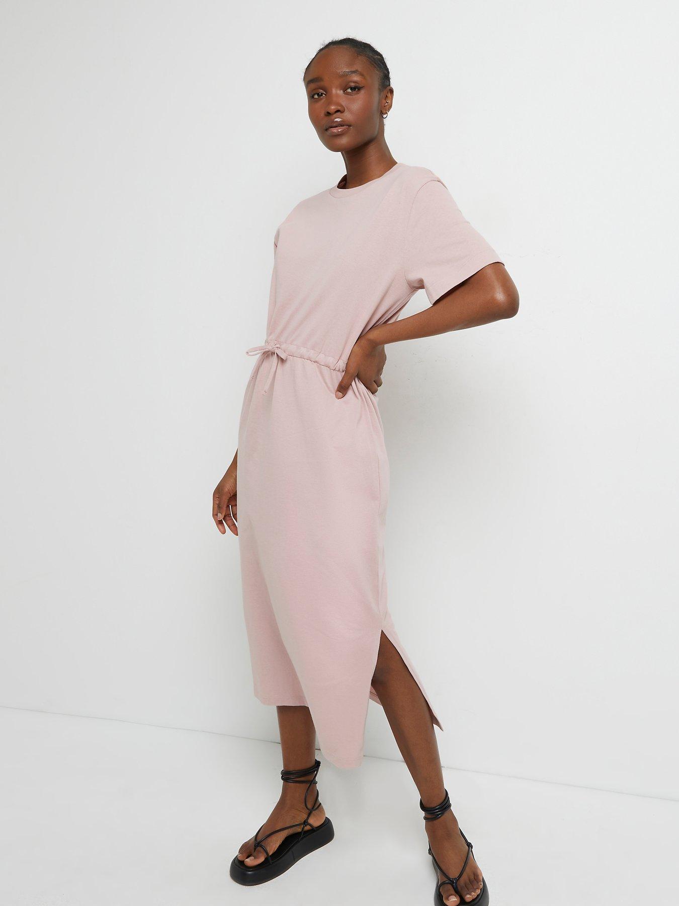 midi drawstring dress