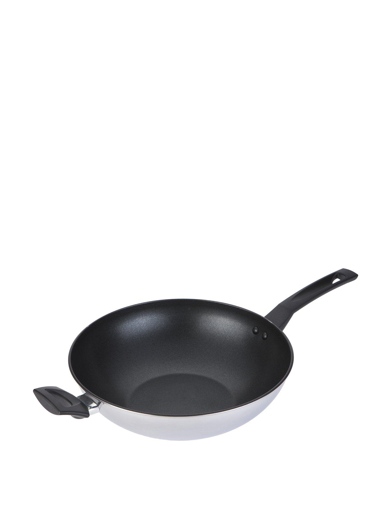 Prestige 9x Tougher Ultra Durable Stainless Steel Non-stick Induction 30cm Stirfrypan With Helper Handle