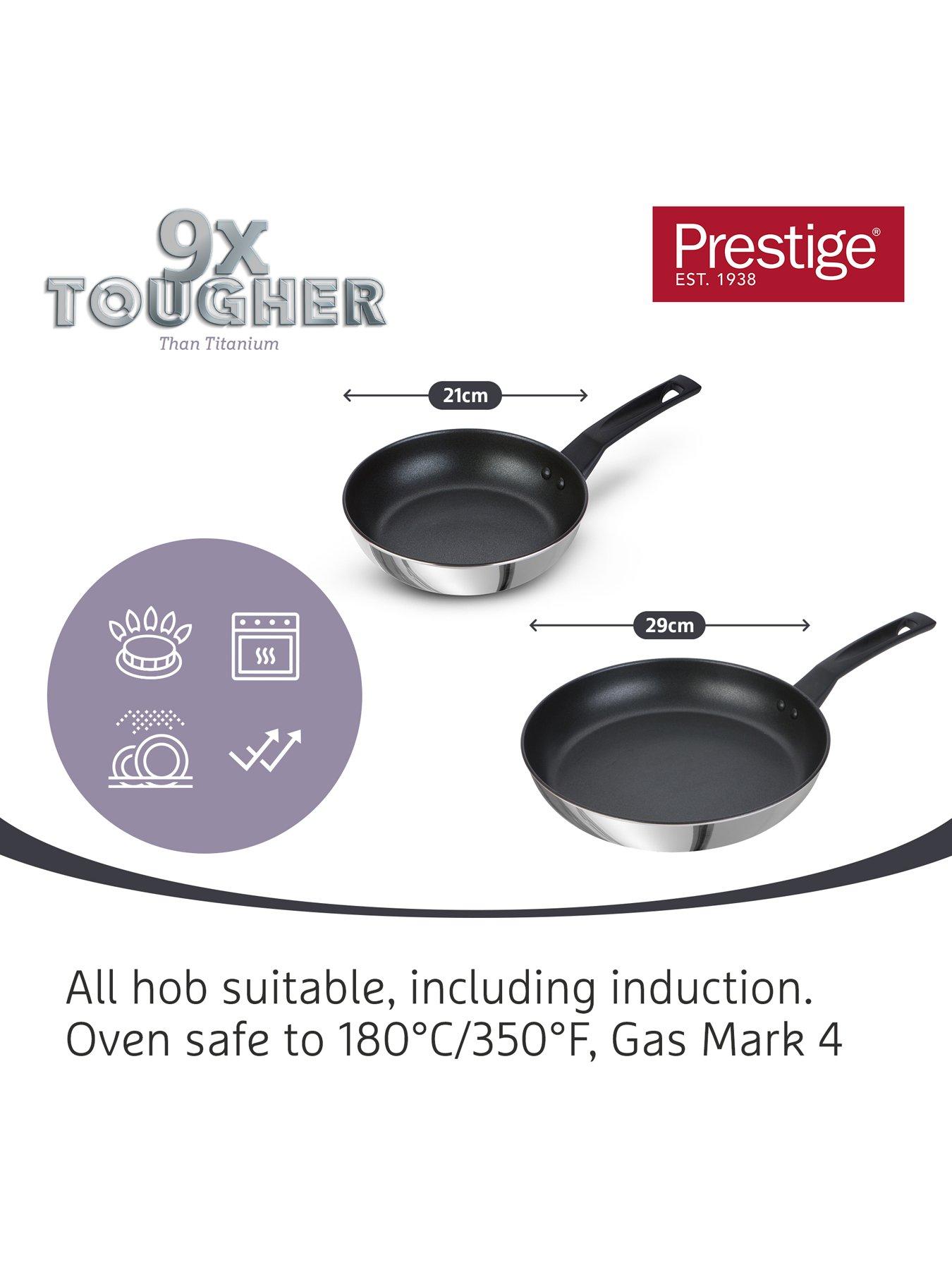 Image 5 of 6 of Prestige 9x Tougher Easy Release Non-Stick Induction 2-Piece Frying Pan Set