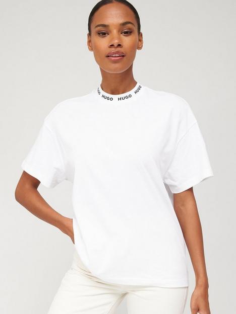 hugo-dorene-100-cotton-logo-neck-t-shirt-white