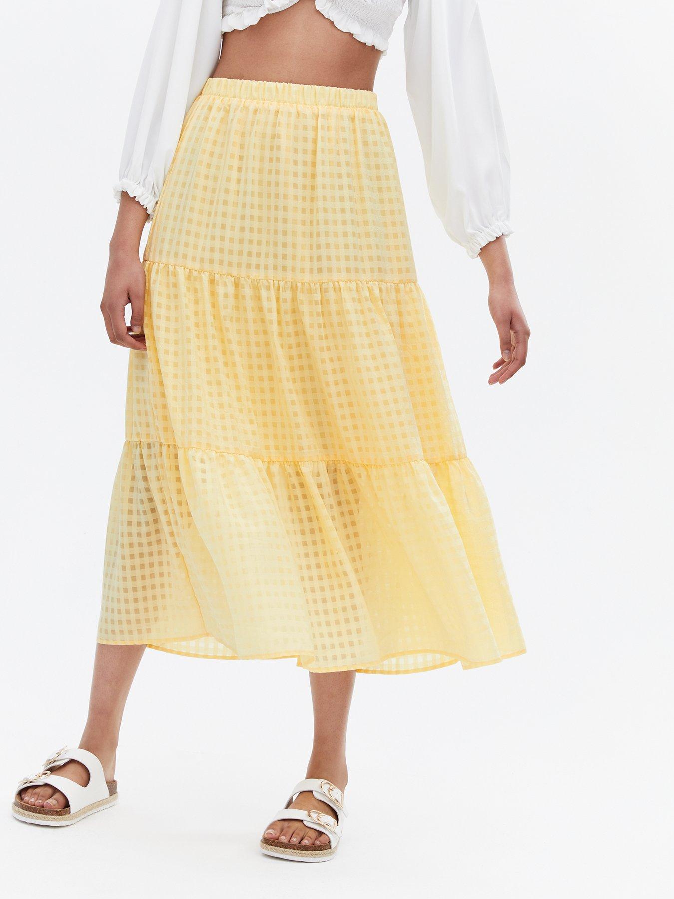 newlook gingham skirt