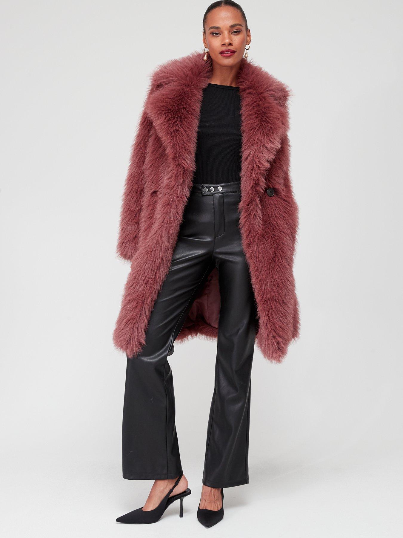 COS + Belted Faux Fur Coat