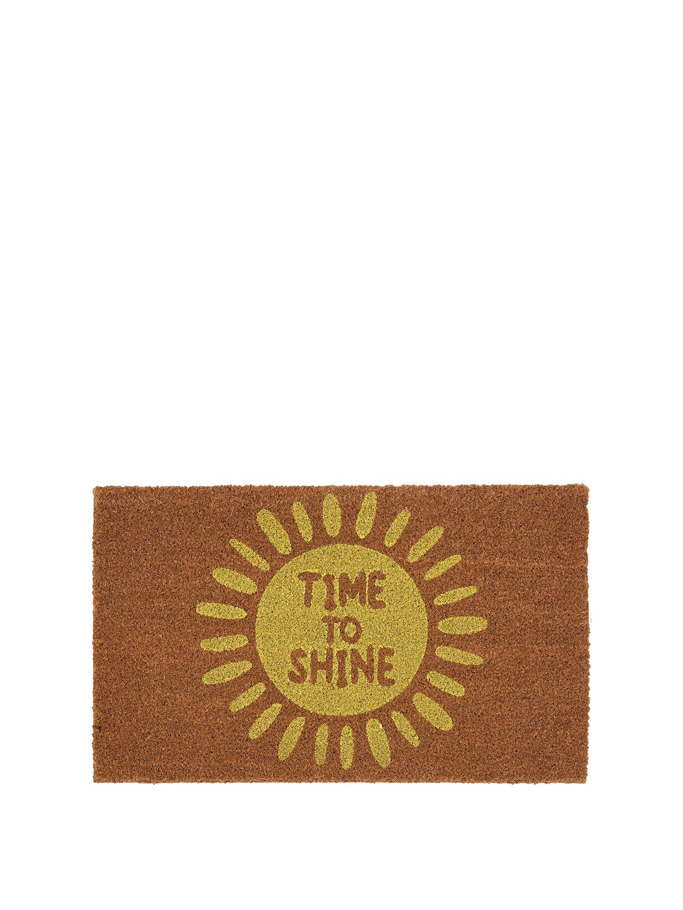Product photograph of Time To Shine Doormat from very.co.uk