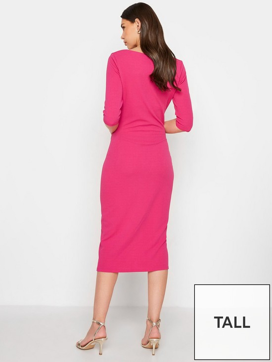 stillFront image of long-tall-sally-pink-notch-neck-dress
