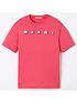 image of marni-girl-classic-logo-t-shirt-pink