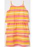  image of marni-kids-stripe-tier-dress-pinkyellow