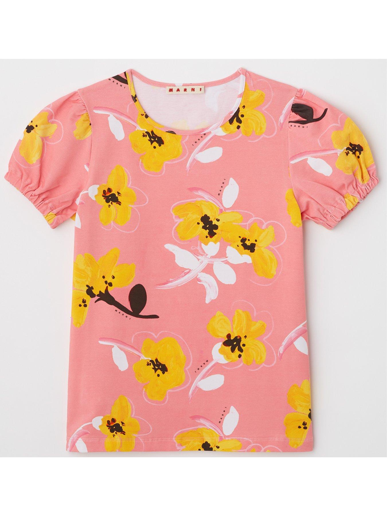 Kids Floral T-shirt - Pink