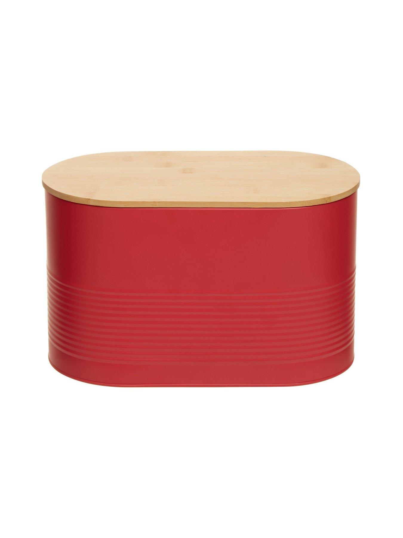 Premier Housewares Alton Red Bread Bin very.co.uk