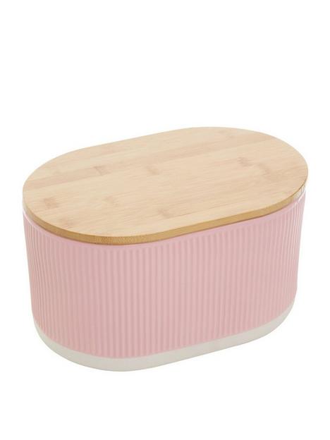 premier-housewares-geome-pink-bread-bin