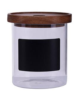 Product photograph of Premier Housewares Tromso Chalkboard Glass Storage Jar from very.co.uk
