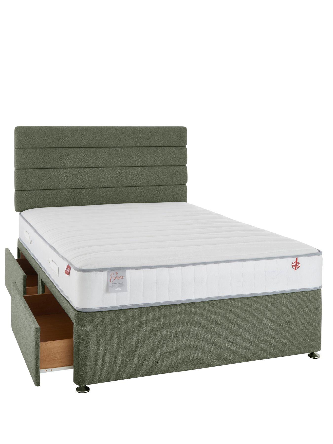 Airsprung Emme Memory Divan with Mattress Options - FSC® Certified