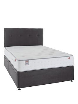 Product photograph of Airsprung Viva 1000 Pocket Divan With Storage Options - Grey Headboard Not Included from very.co.uk