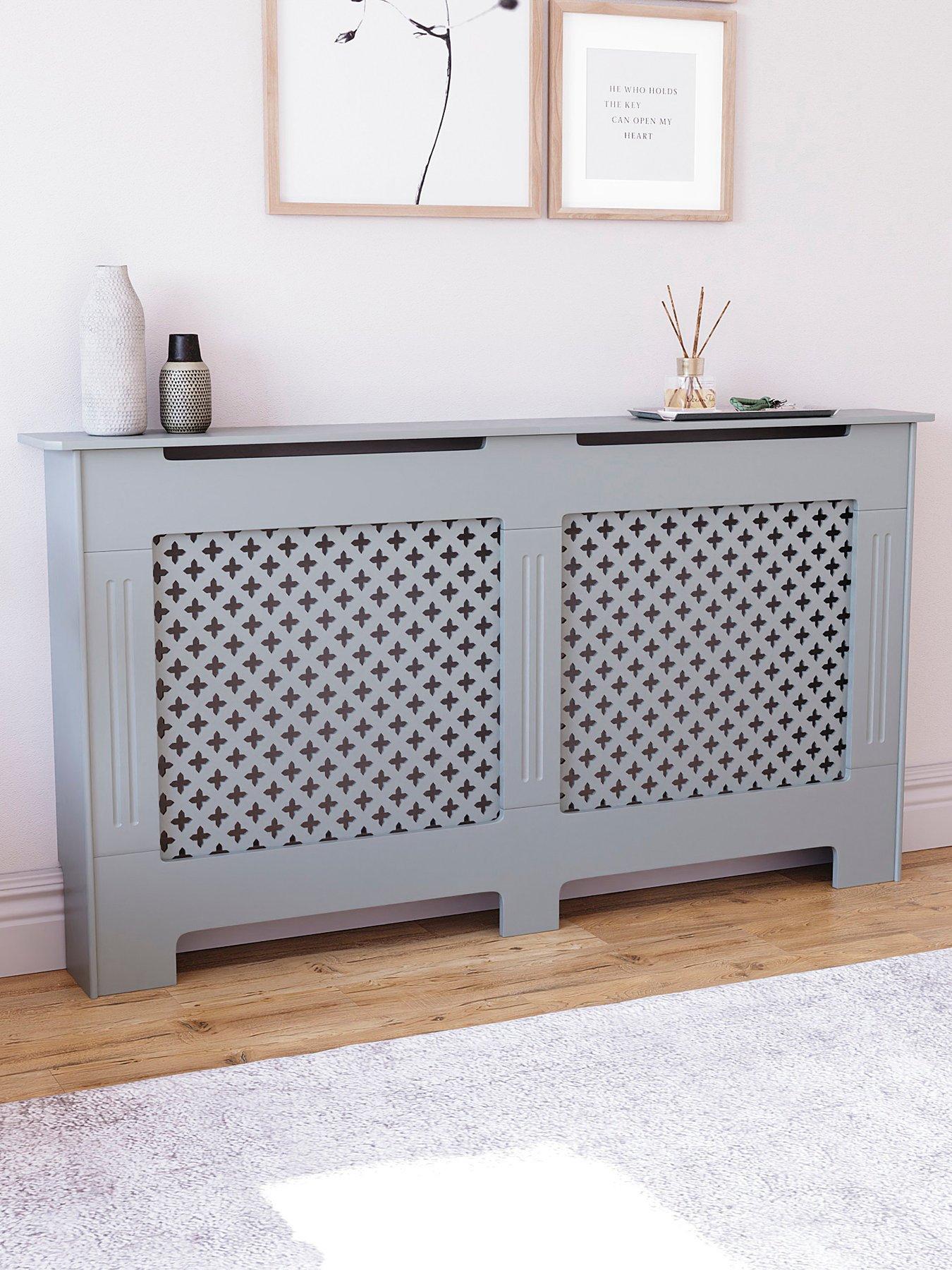 Vida Designs Oxford Large Radiator Cover - Olive Grey