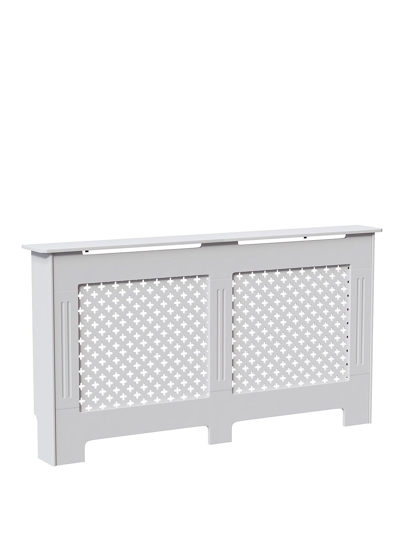Vida Designs Oxford Large Radiator Cover - White | very.co.uk