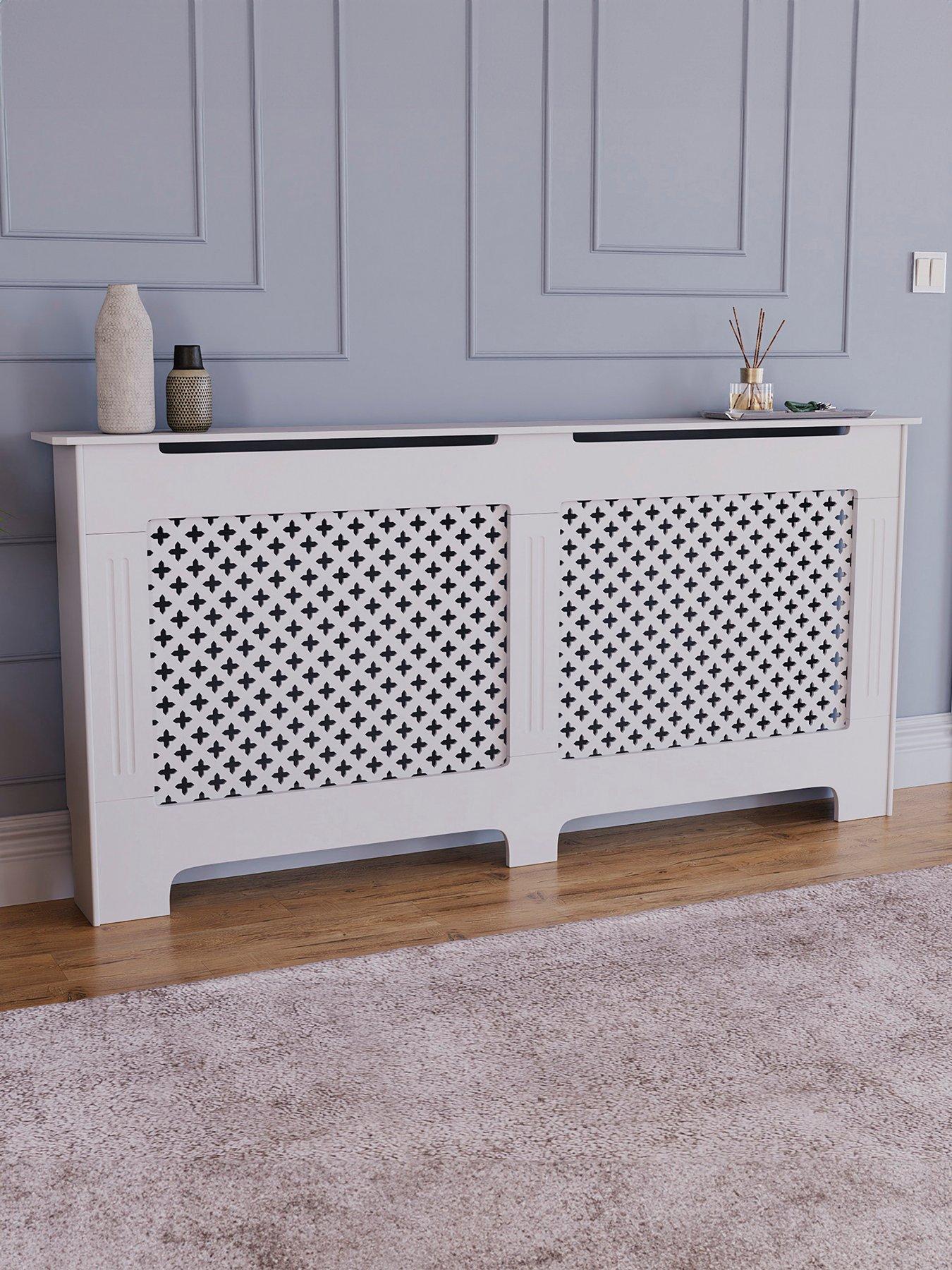 Vida Designs Oxford Extra Large Radiator Cover - White