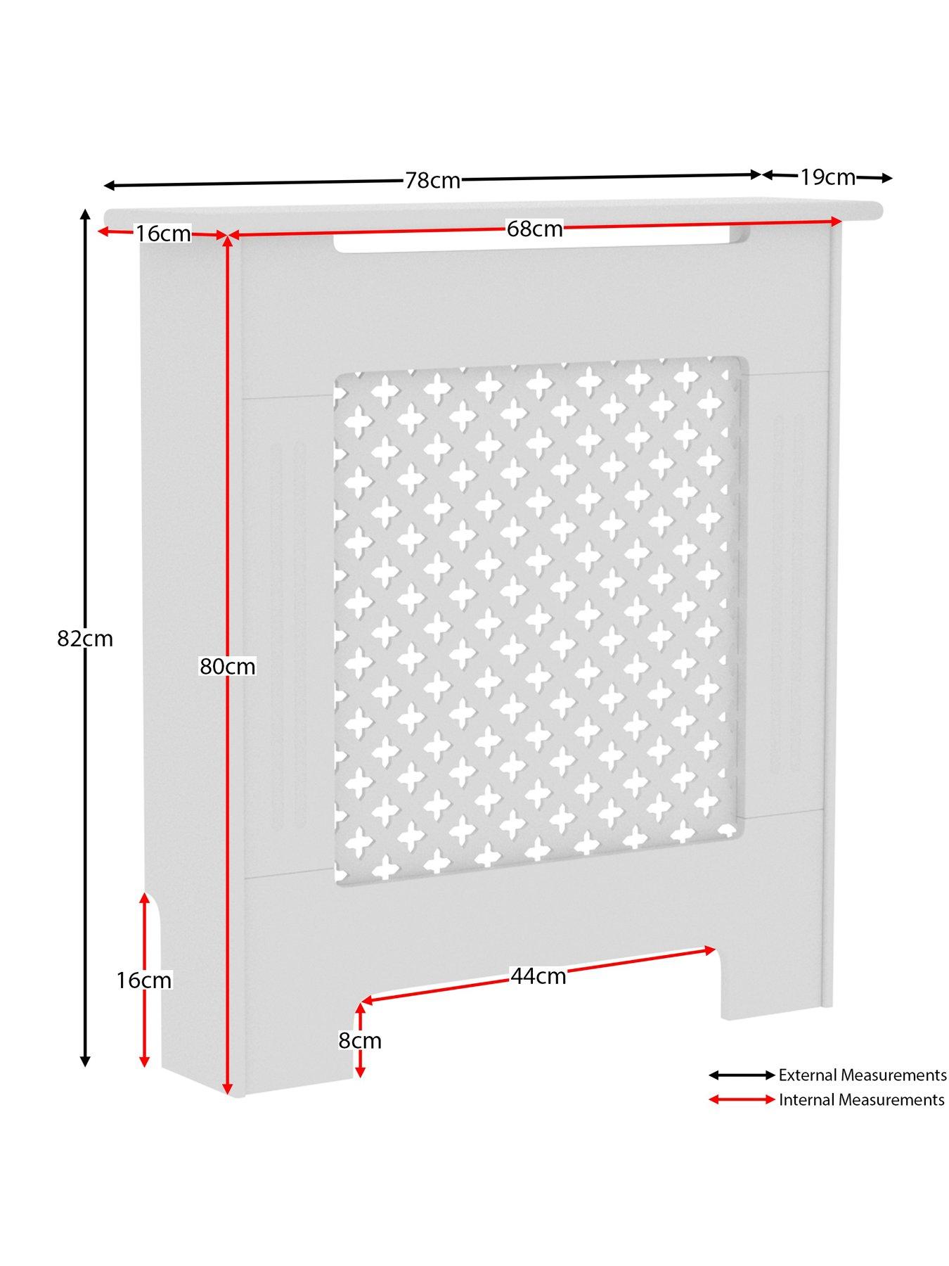 Image 6 of 6 of Vida Designs Oxford Small Radiator Cover - White